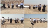 بازديد مدیر کل و تیم ارزیابی از اراضی ملی  مدنظر به منظور واگذاري به شهرك صنعتي در شهرستان گناوه 