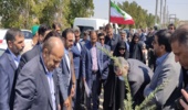 وزیر جهاد کشاورزی در دلوار نهال کاشت