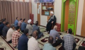 کارکنان اداره کل منابع طبیعی و آبخیزداری استان بوشهر نماز جماعت را به امامت حضرت آیت الله شفیع پور برپا کردند