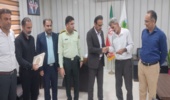 مراسم تجلیل از آزاده سرافراز  در اداره کل منابع طبیعی و آبخیزداری استان بوشهر 