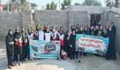 برنامه درختکاری با مشارکت هلال احمر در پایگاه اورژانس روستای زیارت   شهرستان دشتستان 