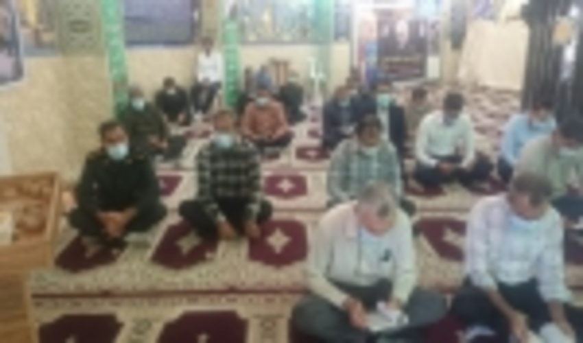 برگذاری مراسم پر فیض دعای زیارت عاشورا در محل مقبره شهدای گمنام