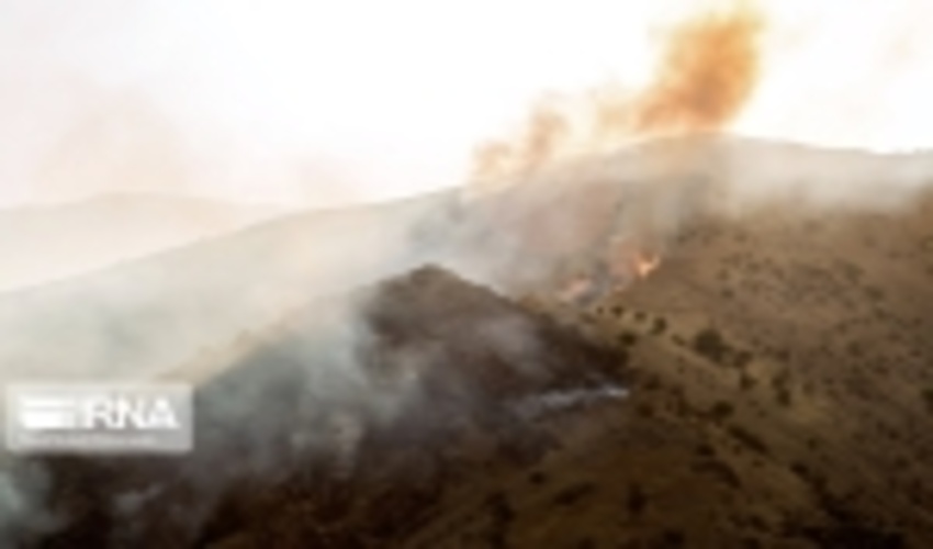 اتش سوزی در مراتع خائیز تنگستان 