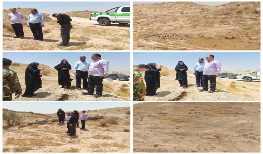 بازدید فرماندار شهرستان  گناوه از پروژه های منابع طبیعی 