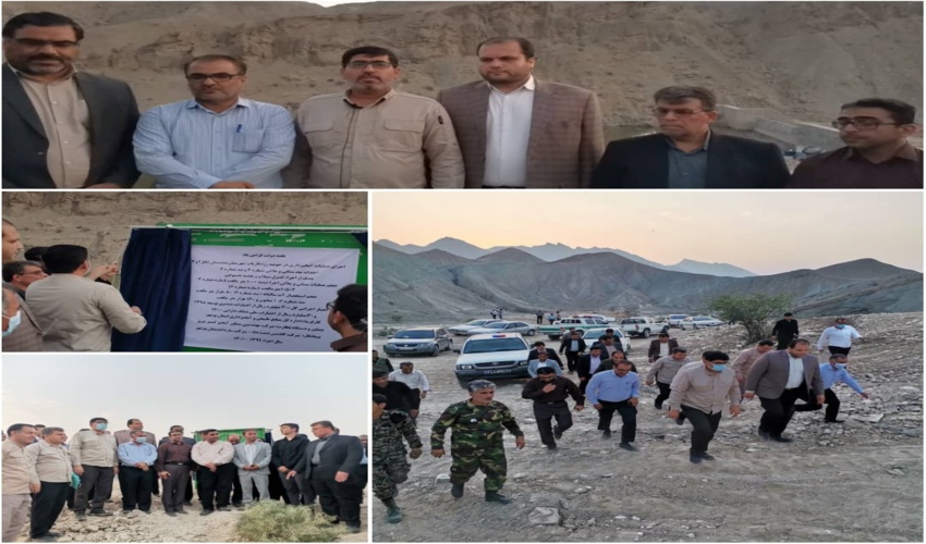 افتتاح دو مورد بند سنگی ملاتی در حوزه آبخیز رود فاریاب دشتستان بمناسبت هفته دولت 