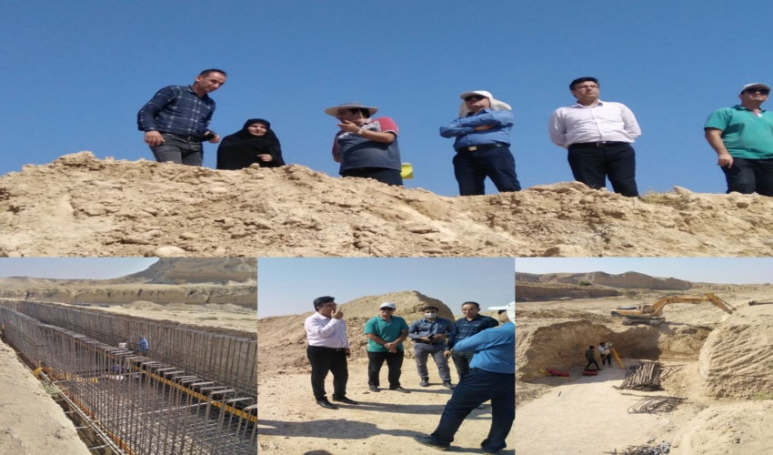 بازدید بخشدار مرکزی شهرستان دیلم از روند اجرایی پروژه آبخیزداری دره امیری