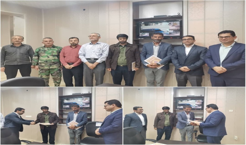 تودیع و معارفه مسئول واحد منابع طبیعی بخش شبانکاره شهرستان دشتستان 