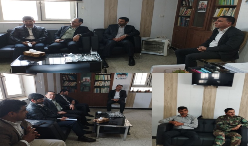 بازدید رئیس اداره حراست به همراه رئیس امور اداری اداره کل از اداره منابع طبیعی و آبخیزداری شهرستان دیلم 