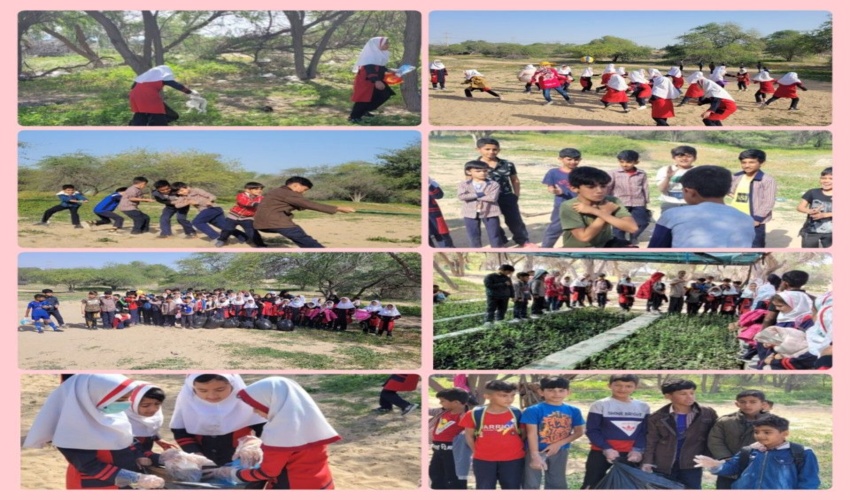 برگزاری اردو دانش آموزشی همراه با  کاشت نهال توسط دانش آموزان دبستان پسرانه قنبری روستای سجادیه 