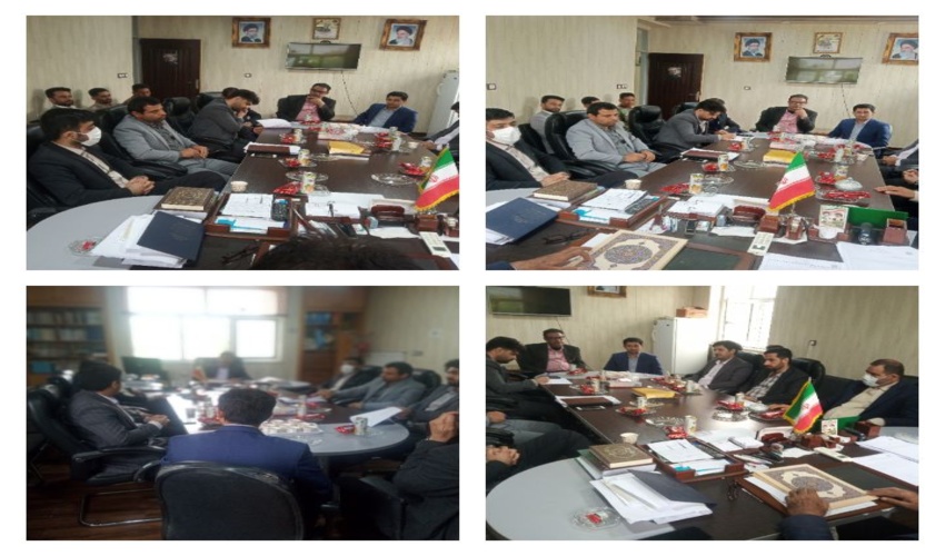 جلسه با رییس دادگستری و قضات شهرستان دشتی بمناسبت هفته منابع طبیعی 