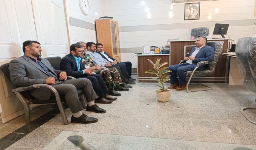 دیدار رئیس منابع طبیعی دیر با رئیس دادگستری و دادستان شهرستان 