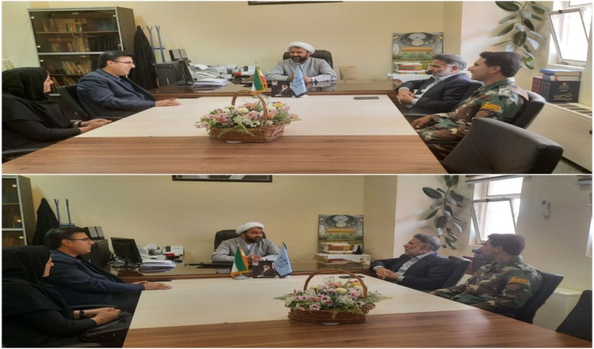 دیدار رئیس و کارکنان اداره منابع طبیعی و آبخیزداری شهرستان جم با دادستان محترم و قاضی محترم کمیسیون ماده واحده دادگستری شهرستان جم*