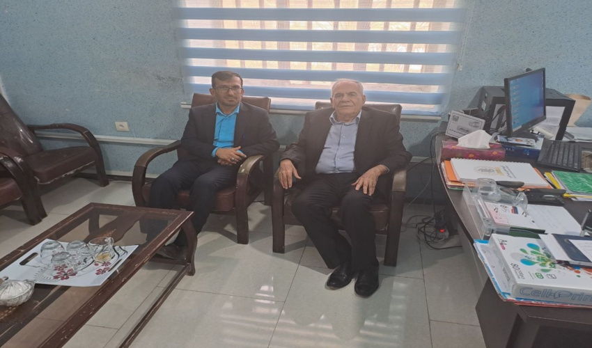 دیدار مدیر عامل مجتمع شرکت پتروشیمی متانول کاوه  رئیس اداره منابع طبیعی و آبخیزداری شهرستان دیر