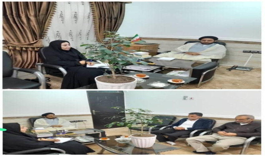 دیدار رئیس و پرسنل اداره منابع طبیعی با امام جمعه محترم بخش ریگ شهرستان گناوه 