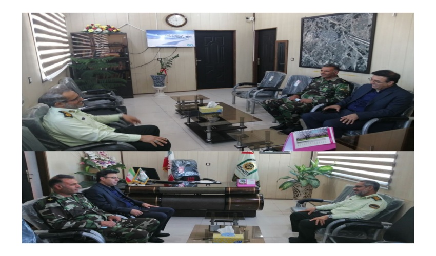 دیدارسرپرست اداره منابع طبیعی و آبخیزداری شهرستان جم بافرمانده نیروی انتظامی شهرستان