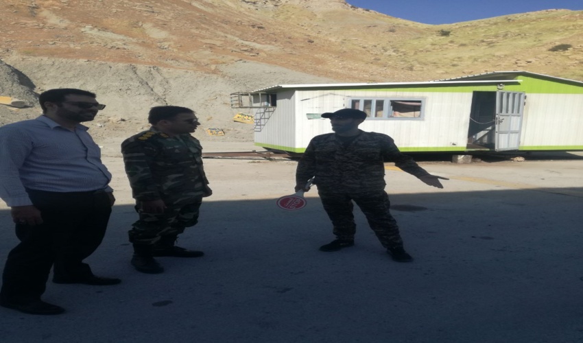بازدید فرمانده یگان حفاظت اداره کل منابع طبیعی و  رئیس  اداره حراست از ایستگاه کنترل کوچ شهید صلاحی دشتستان