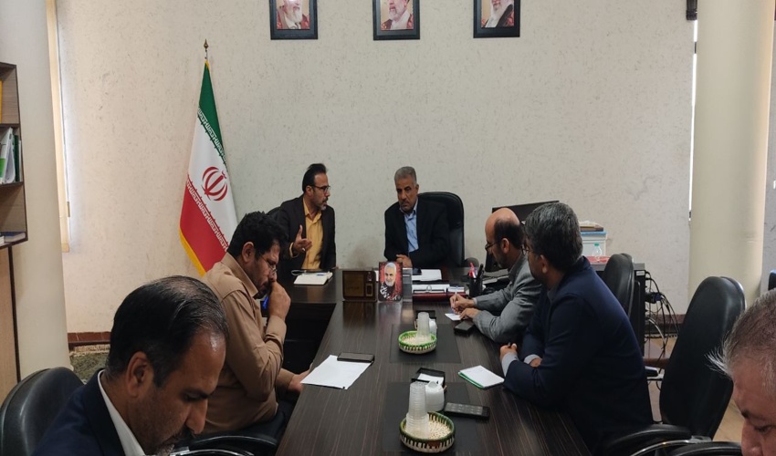 جلسه احاله مدیریت پارک جنگلی چاهکوتاه در فرمانداری بوشهر