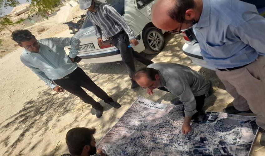 بازدید معاون هماهنگی امور عمرانی فرمانداری بوشهر از محل پروژه سنگ ملاتی آبخیزداری  آبطویل 