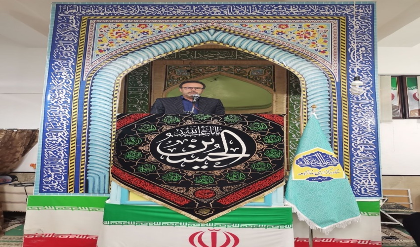 سخنرانی بین خطبه های نماز جمعه شهر آبپخش توسط مدیر کل منابع طبیعی و آبخیزداری استان بوشهر