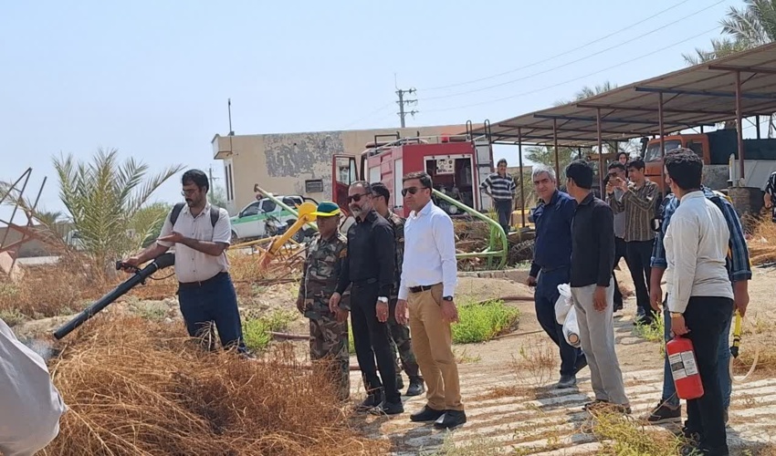 برگزاری کارگاه آموزشی پیشگیری از اطفاء حریق  در روستای کره بند شهرستان بوشهر 