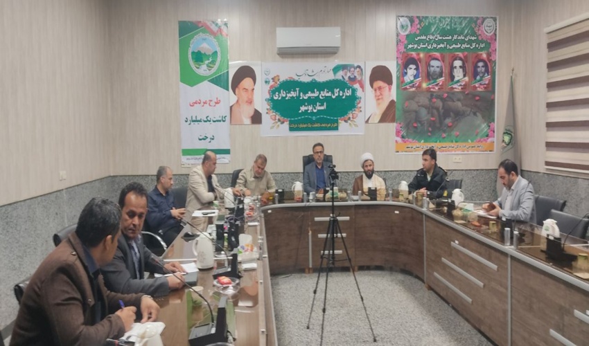 اجرای ۳۰۰۰هکتاردرختکاری توسط اداره کل منابع طبیعی وآبخیزدا ی با همکاری بسبج سازندگی استان بوشهر