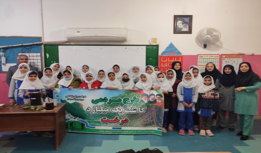  نخستین نهالستان مدرسه ای شهرستان بوشهر در پویش "هر مدرسه، یک نهالستان" در قالب طرح شهید عنایت الله مرادی احداث شد