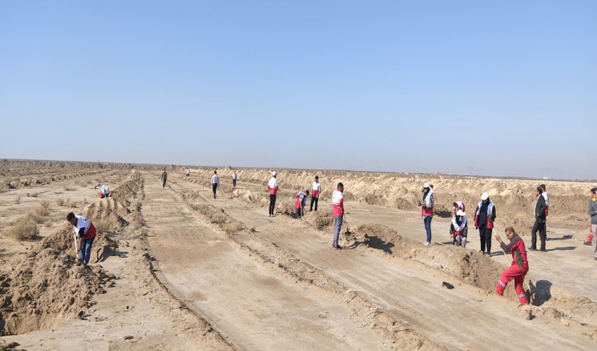 برپایی پویش درختکاری ۸ اسفند و گرامیداشت یاد و نام سردار سلیمانی شهرستان دیلم