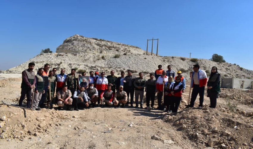 برگزاری پویش نهال کاری با عنوان هم عهدی با حاج قاسم سلیمانی در شهرستان جم