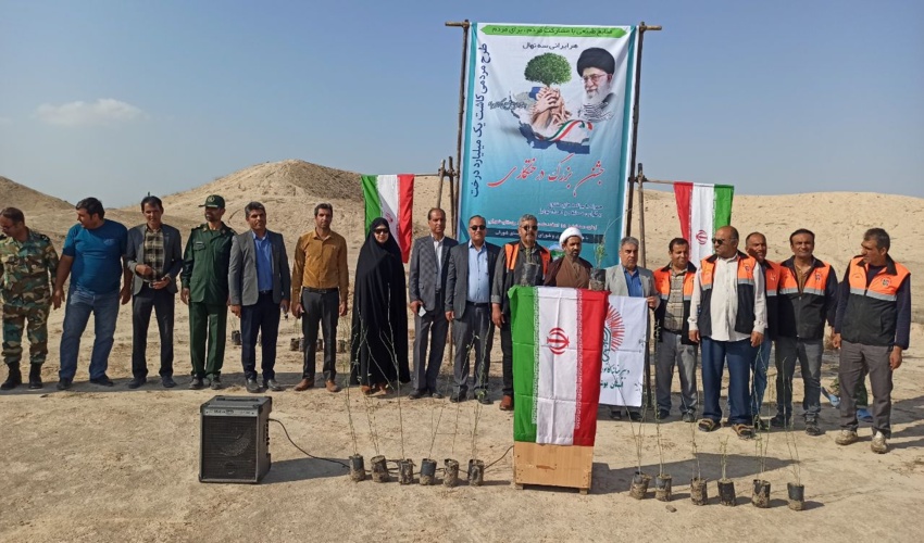 برگزاری پویش روز درختکاری در روستای شورکی تنگستان