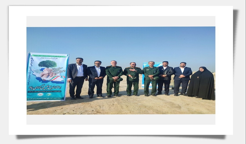 کاشت ۹۵۰ اصله نهال به کمک بسیجیان کارمند دستگاه های اجرایی در هفته منابع طبیعی و آبخیزداری