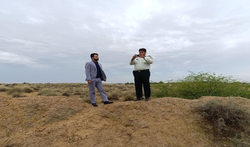 رفع تصرف اراضی ملی به میزان 6هکتار