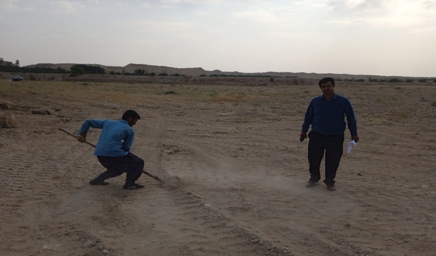 رفع تصرف از اراضی ملی به مساحت 6346متر مربع از اراضی ملی در شهرستان دشتستان