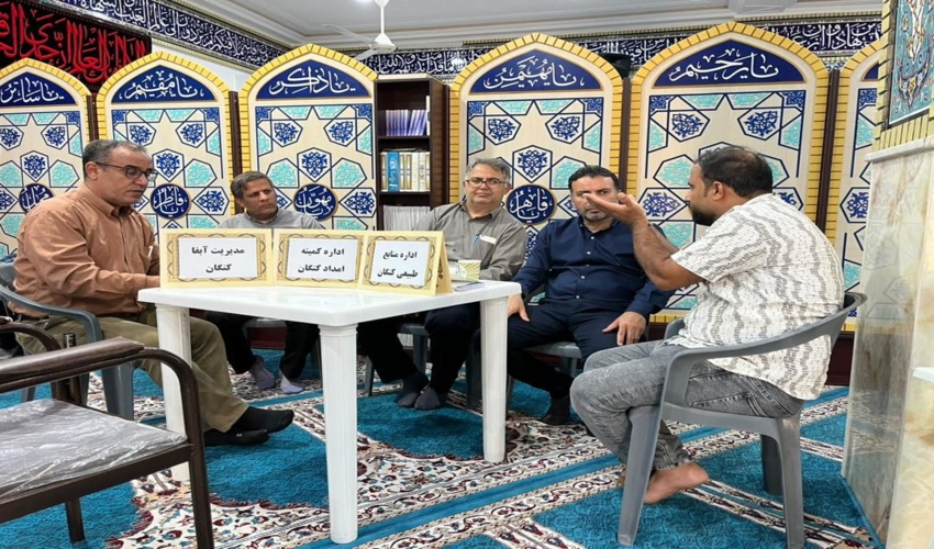 برگزاری میز خدمت در هفته دولت اداره منابع طبیعی و آبخیزداری شهرستان کنگان