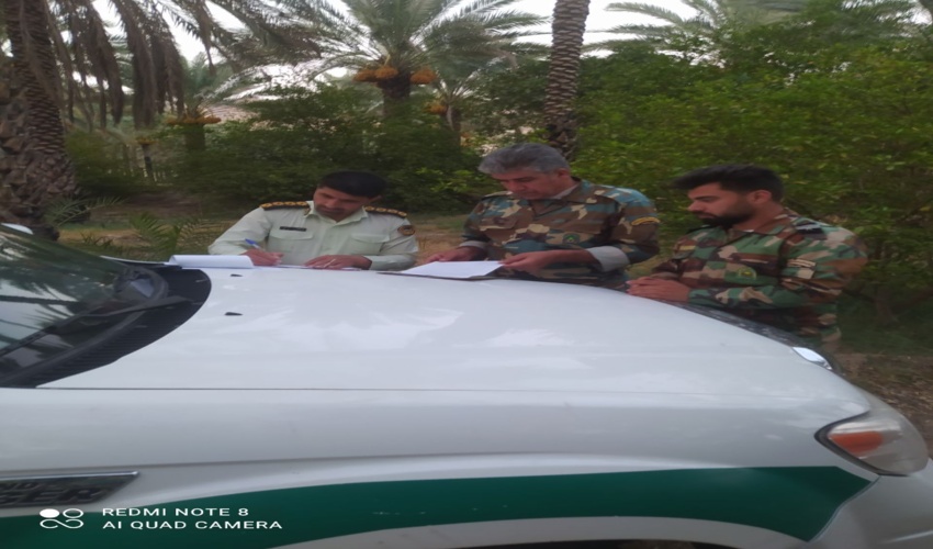 رفع تصرف اراضی ملی رقبه فاریاب بوشکان  شهرستان دشتستان 