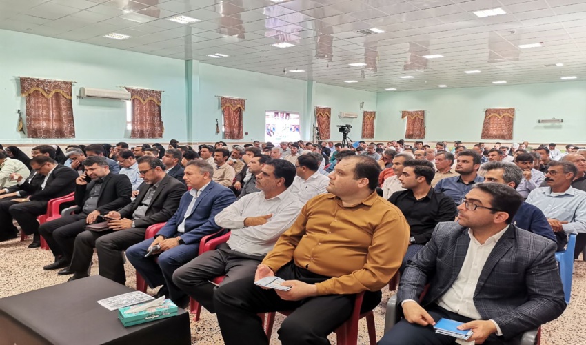 افتتاح پروژه بند سنگی ملاتی آبخیزداری در روستای تنگ درکش بخش ارم 