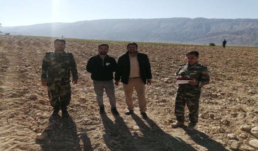 رفع تصرف از اراضی ملی در شهرستان جم