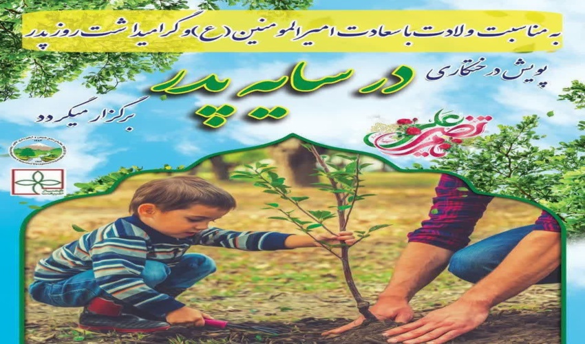 پویش سراسری نهال کاری درسایه پدر 
