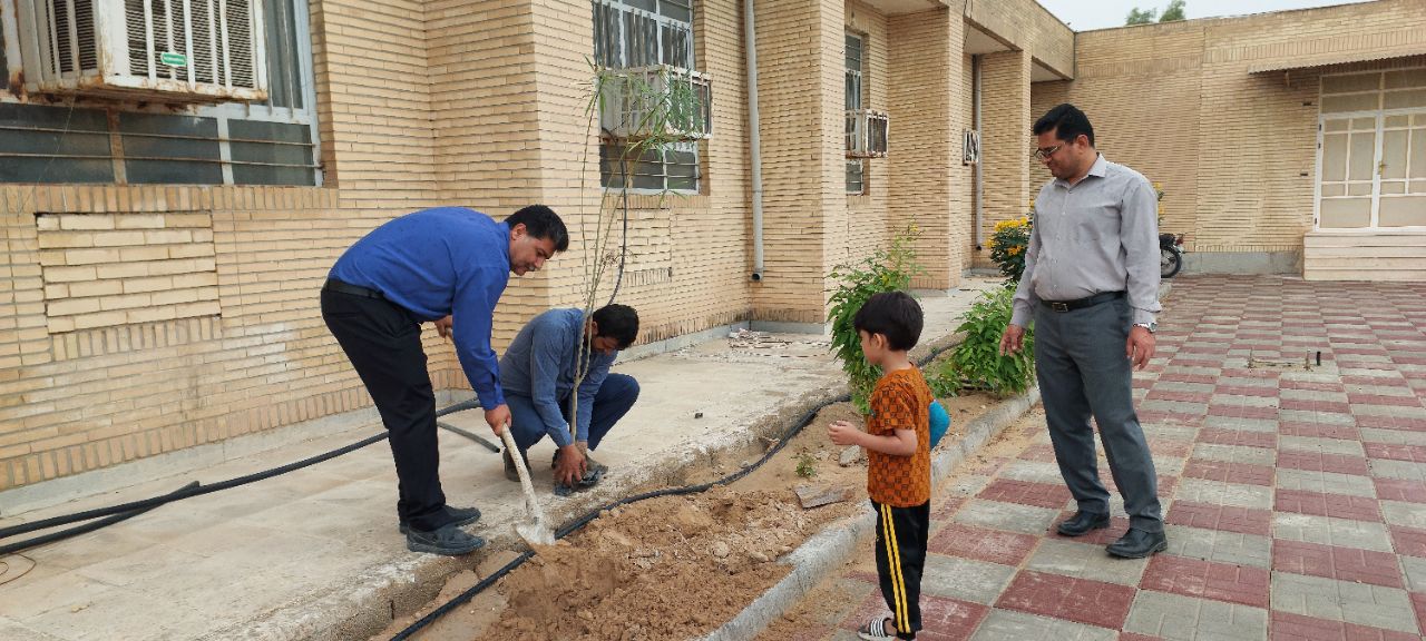 مراسم درختکاری در بخشداری شبانکاره 